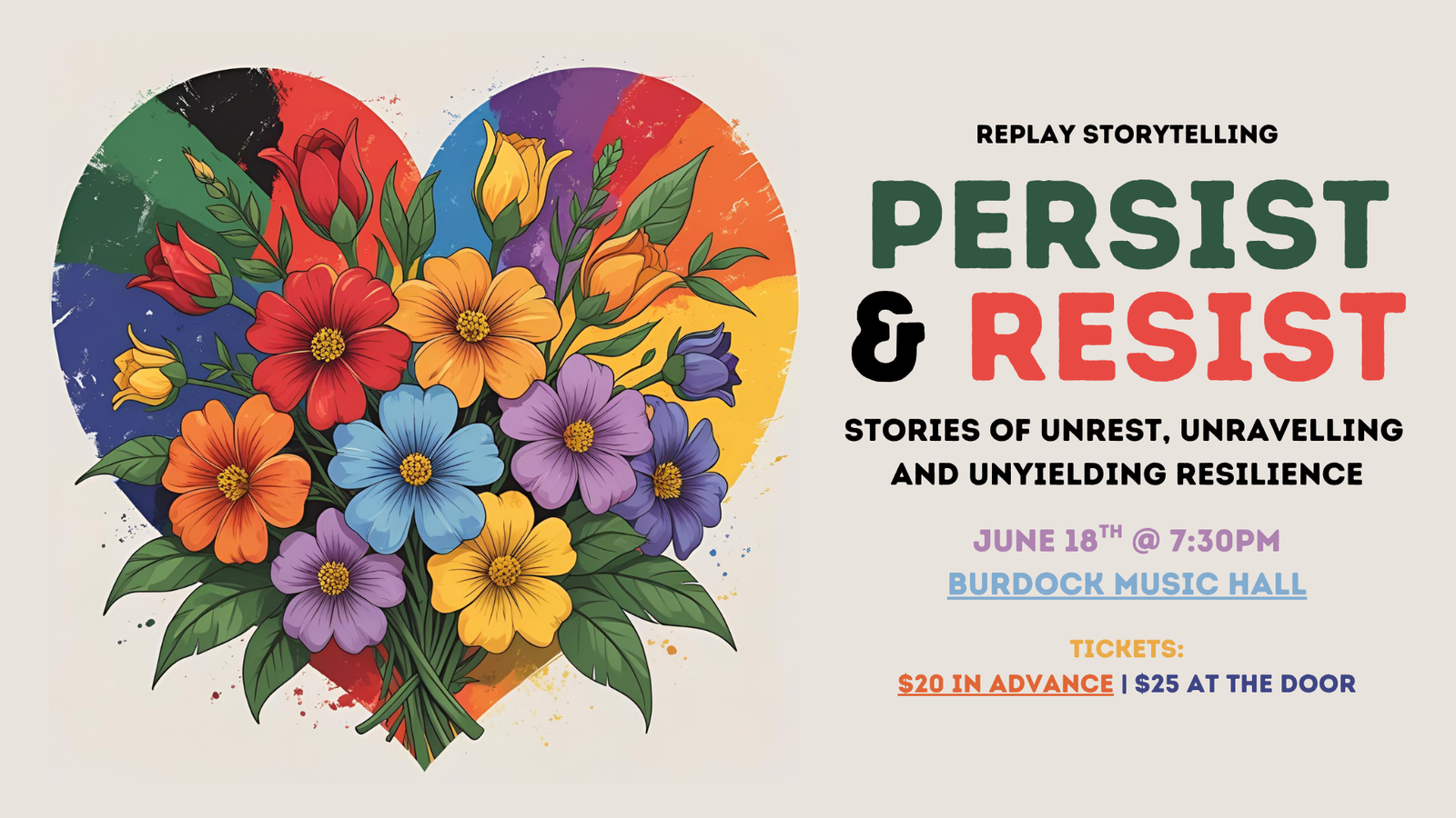 A poster for Fast Forward a storytelling show featuring two-minute short stories.