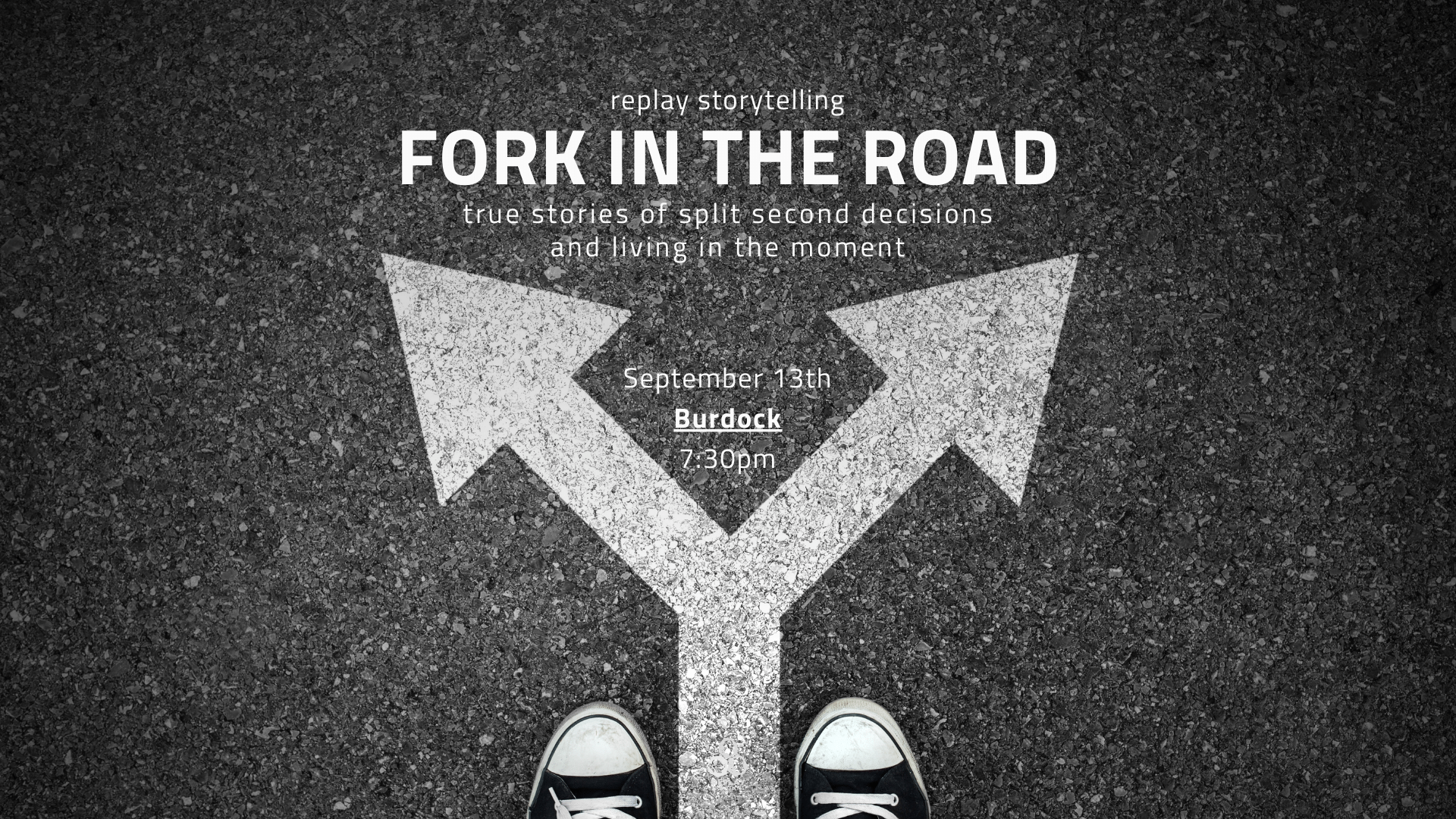 Poster image for Replay Storytelling's Fork in the Road.