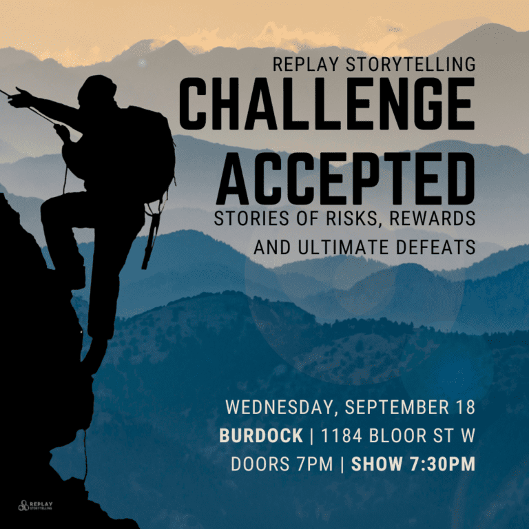 Poster for the show Challenge Accepted with a person climbing a mountain.