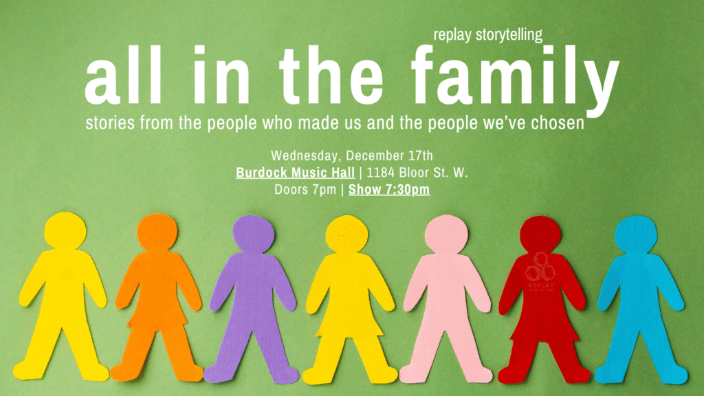 A poster featuring stick figures in various colours, in front a light green background.